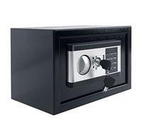 UISEBRT Caja Fuerte Electrónica - Caja Fuerte Pequeña de Acero - Caja Fuerte de Seguridad con Digital Código y 2 Llaves de Emergencia - Para Muebles Casa Oficina Hotel - Negro