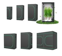 UISEBRT Growzelt Plantas Carpa 40x40x120 cm Carpa de Cultivo Armario de Cultivo Interior 600D Oxford-Tela Marco de Acero Resistente a la Luz y al Agua