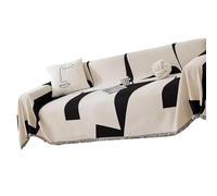 Uitndvyte Fundas de sofá de chenilla reversibles para sofá, toalla para sillón, dos sillones y chaise longues, protectores antideslizantes