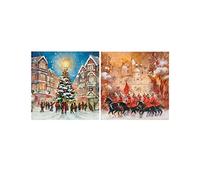 UK Greetings Caja de 16 tarjetas de Navidad de Marie Curie de Cambiar la Guardia en 2 diseños