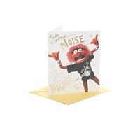 UK Greetings Disney The Muppets - Tarjeta de cumpleaños para él/amigo, diseño de animales divertidos