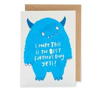 UK Greetings Kindred - Tarjeta para el mejor día del padre Yeti
