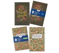 UK Greetings Multipack de 16 tarjetas de Navidad para él/ella/amigo - 2 diseños Tis The Season