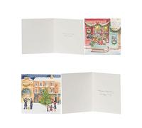 UK Greetings Multipack de 18 tarjetas de Navidad para él/ella/amigo, 2 diseños de escena de invierno