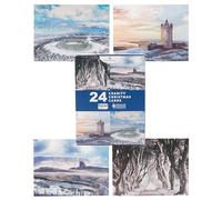 UK Greetings Multipack de 24 tarjetas de Navidad para él/ella/amigo, 4 diseños fotográficos