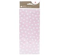 UK Greetings Papel de seda para envolver 3 hojas - Papel de seda rosa lunares, ideal para regalos y bolsas de regalo