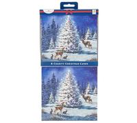 UK Greetings Paquete de 8 tarjetas de Navidad con texto en inglés Forest Friends Marie Curie 556974