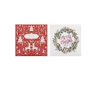 UK Greetings Paquete múltiple de 16 tarjetas de Navidad para él/ella/amigo, 2 diseños tradicionales