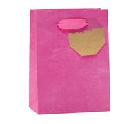 UK Greetings Pequeña bolsa de regalo para ella/amiga, para cumpleaños, agradecimiento y otros eventos, diseño rosa