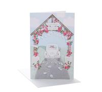 UK Greetings Tarjeta de boda para él/ella/amigo, diseño detallado, 149 mm x 229 mm