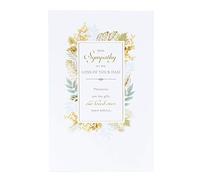 UK Greetings Tarjeta de condolencias para papá, tarjeta de condolencia, tarjeta de duelo, color blanco