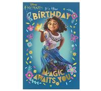 UK Greetings Tarjeta de cumpleaños con texto en inglés «It's Your Birthday» para ella, niñas, mujeres, diseño Disney Encanto, con sobre, 155 x 235 mm