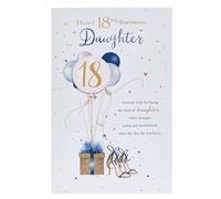 UK Greetings Tarjeta de cumpleaños número 18 para hija | Hermoso diseño