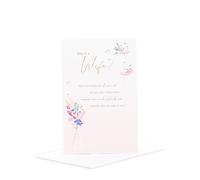 UK Greetings Tarjeta de cumpleaños para esposa con texto en inglés What is a Wife, diseño sentimental