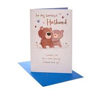 UK Greetings Tarjeta de cumpleaños para marido, diseño adorable