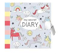 UK Souvenirs And Gifts My Secret Diary Note Book Journal Padlock Keys Girls Boys Kids Unicorns Sea Life (Unicorns)