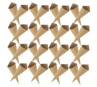 UKCOCO 120 Conos de Papel Kraft para Flores y Confeti de Boda, Resistentes y Artesanales, Ideales para Baby Shower y Fiestas de Cumpleaños