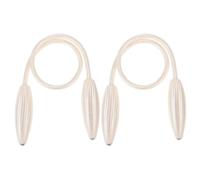 UKCOCO 2 Piezas Sujetacortinas Beige de Poliéster Alambre | Lazo Simple para Ventana y Visillo, Interior Decorativo, Estilo Fresco y Elegante, para Tiendas y Eventos