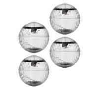 UKCOCO 4 Piezas Luz Solar Flotante para Piscina en Forma de Bola | Decoración para Estanque y Jardín, Batería Recargable Incluida, Panel 2v/60ma, Uso en Apartamento