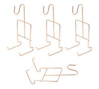 UKCOCO 4 Piezas Soporte para Tazas de Café de Hierro, Organizador Estable | Estilo Moderno y Elegante, Apto para Centro Comercial y Vitrina de Vidrio, Exhibición Ordenada