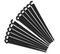 UKCOCO 50 Estacas de Soporte Negro para Sistema de Riego por Goteo, Material Abs Portátil Soporte Estable para Jardín y Tubería de Riego Automático
