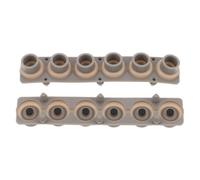 UKCOCO Almohadillas Conductoras de Silicona para Teclado Electrónico, 6 Teclas, Repuesto de Reparación para Órgano Digital, Tira de Contacto de Alta Resistencia, Accesorio para Pianola