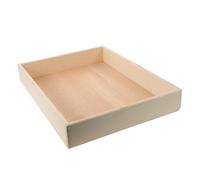 UKCOCO Bandeja Decorativa de Madera Beige para Jardín Zen de Escritorio, Mini Arenero para Meditación y Relajación en Espacios de Estudio Diseño Elegante