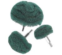 UKCOCO Cabezal de Pulido Almohadilla Abrasiva de Nylon, Rueda Ligera y Resistente para Esmerilar Muebles y Madera en Hogar o Taller, Pack de 3 Unidades
