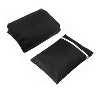 UKCOCO Cubierta para Estufa Redonda de PVC Negra 85x40 Cm Protección UV y Portátil para Chimenea y Estufa Exterior