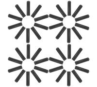 UKCOCO de Puntas Metálicas para Bricolaje 50 Piezas para Cordones de Zapatos, Material de Metal Diseño Simple en Mochilas y Pulseras