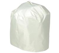 UKCOCO Funda para Parrilla con cordón Redonda 50x46 cm Beige 210D Oxford, protección Exterior contra Polvo, Agua, Rayos UV, Nieve y Escarcha para jardín