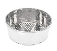 UKCOCO Herramienta de Cedazo, Cedazo de Perlas de Forma Redonda de Acero Inoxidable, Agujero Redondo, Plata, para Clasificar Cuentas y Frutos Bodhi