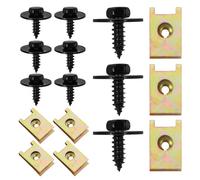 UKCOCO Ideales para Sujetar Piezas Autorroscantes Hexagonales Juego de 40 Tornillos con Arandelas Decorativas para Sujeción en Coches Alemana