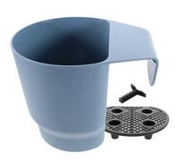UKCOCO Maceta Colgante Redonda Plástico Resistente, para Balcón y Patio | Gancho para Barandilla, Diseño Engrosado Hueco Inferior, Adecuado para Enredaderas y Suculentas