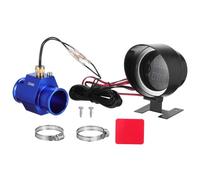 UKCOCO Medidor Digital Temperatura Agua y Voltaje Para Coche y Moto Con Luz Led Azul Instalación Diy Rápida Con Adaptador Visualización Clara y Monitorización Dual