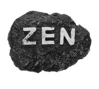 UKCOCO Piedra de Decoración de Jardín Zen de Resina Negra para Macetas y Acuarios, Estilo Simple y Realista, Adecuado para Decoración de Interiores y Exteriores
