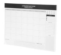 UKCOCO Planificador Mensual y Semanal, Cuaderno de Planificación de Papel A4 sin Fecha, Blanco, 1 Libro, Escritura Suave, Ligero, Objetivo, para Estudio y Oficina, para Profesionales