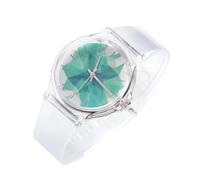 UKCOCO Reloj de Moda Transparente para Estudiantes Diseño Sencillo y Movimiento de Cuarzo, Pulsera Ajustable y Apariencia Elegante para Uso Diario