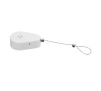 UKCOCO Soporte para Cable Retráctil Antirrobo Caja de Plástico y Acero, Diseño Elegante Retracción Automática para Proteger Cables en Escritorio