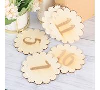 UKCOCO Tarjetas Mensuales para Bebés Números de Meses para Fotos, 12 Piezas de Plástico Beige, Diseño Creativo y Adorable para Shower y Recuerdos del Crecimiento