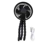 UKCOCO Ventilador Portátil con Pinza y Flexible Mini y Silencioso Recargable por USB para Escritorio Cochecito y Oficina Aire Fresco Ángulo