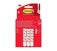 UKDeals Direct UKDD® COM023 - Tiras de recambio para montaje (10 unidades, 8 tiras adhesivas), color blanco