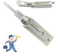 Ukisisi Key Decoder Lock Pick，Stainless Steel Key Decoder，Master Key Decoder，sc1 Stainless Steel Key Decoder，Key Decoder Lock Pick，Utility Keys Stainless Steel，2 In 1 Lock Pick and De-Coder Tool