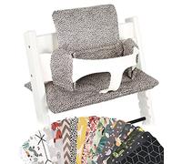 UKJE Cojín Compatible con Stokke Tripp Trapp - Cojín de Asiento Suave para Bebés y Niños Pequeños, Accesorio para Trona, Inserto de Tela de Algodón, Fácil de Instalar (Leopardo)