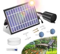 UKSUNVI Aireador Solar para Estanques Con Bomba de Aire, 3 Modos (18H/36H/72H), 4 W y 2200 mAh, Regulador de Burbujas para Uso Al Aire Libre