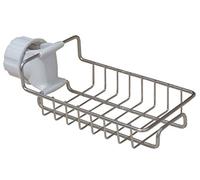 Ulalaza Soporte de Esponja de Cocina de Acero Inoxidable Fregadero Organizador de Carrito Cepillo de jabón Lavavajillas Líquido Escurridor Grifo Estante de Almacenamiento
