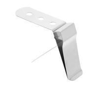 ULDIGI Clip para termómetro, Soporte de pinza de acero inoxidable plata, porta sonda para termómetro de cocina, para horno y parrilla, uso en leche y café