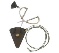 ULDIGI Tijeras Bordar Vintage de 2.3 Pulgadas con Diseño Retro, Corte Afilado y Funda de Cuero para Proyectos DIY y Costura en Casa