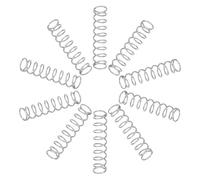 ULTECHNOVO 10 Unidades Resortes de Compresión de Acero Inoxidable para Recambio de Bolígrafos Gel, Diámetro Exterior 4,5 Mm, de Clic sin Esfuerzo para Oficina y Escritura