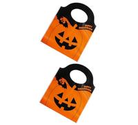 ULTECHNOVO 2 Juegos De Bolsas De Dulces De Halloween Para Niños 15 5 X 19 5 Cm Resistentes Suaves Y Brillantes Para Fiestas De Disfraces 50 Unidades.